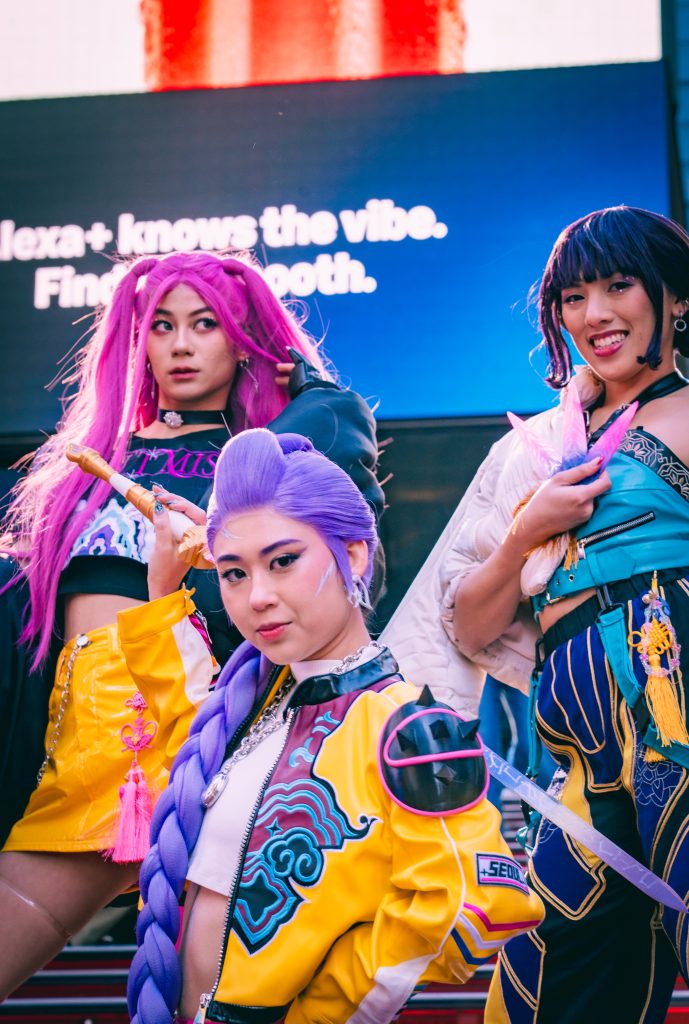 kpop demon hunters times square